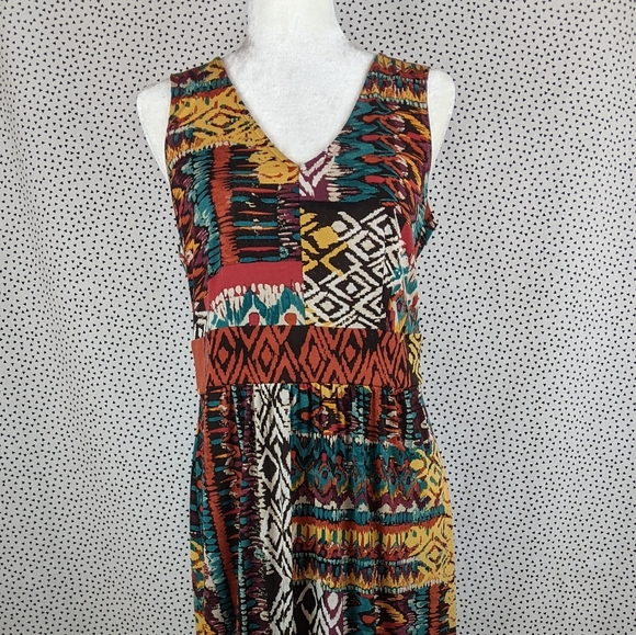 Robbie Bee Dresses & Skirts - Robbie Bee Tribal Maxi Dress (Size: Large)